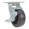 Vestil Rubber Swivel With Brake Caster 5 In. Diameter x 2 In. Width 440 Lb. Capacity Dark Black CST-VE-5X2MR-SWB - alternate 2